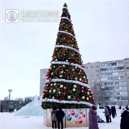 Искусственная уличная елка 6 метров с комплектом оформления Млечный путь